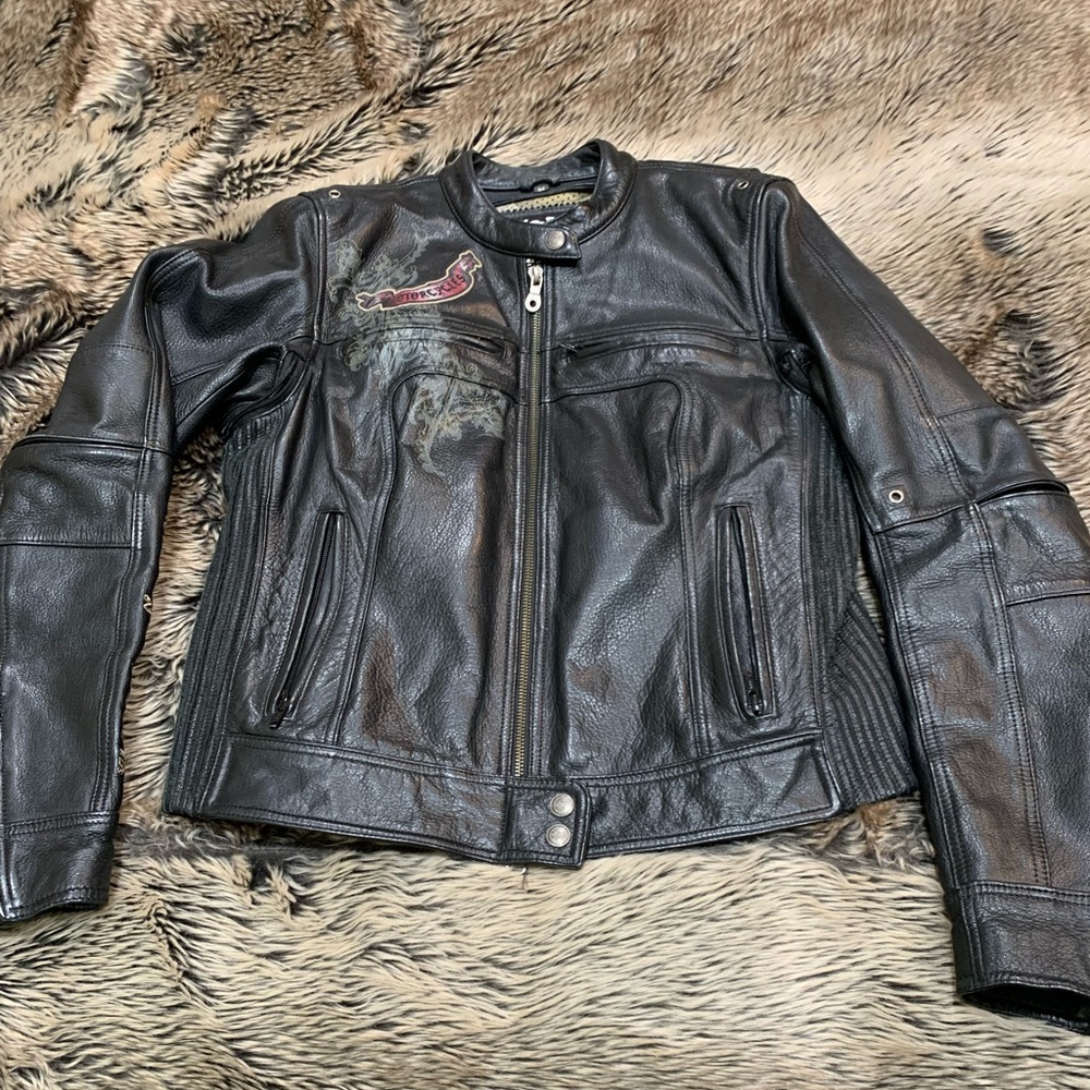 Harley Davidson Womens limited edition Leather Jacket Size M EVANGELINE